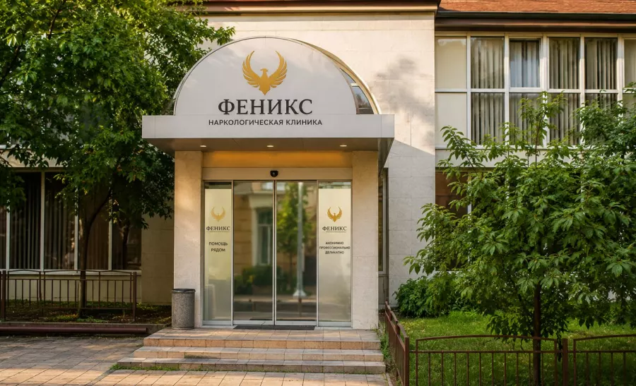 Вход в наркологическую клинику «Феникс» в Сковородине